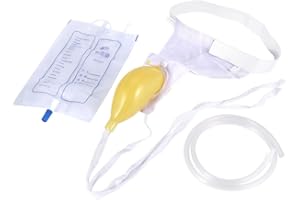 Yosoo Wielokrotnego użytku męska damska torba na mocz uchwyt na pisuar odporny na rozlanie przenośna torba zbierająca mocz na nietrzymanie moczu (rozmiar : męski)