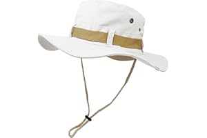 Taeku Sombrero de Pesca, Jungla Sombrero de ala Ancha Boonie Gorra de Protección Solar Gorro Safari Transpirable Hombre Mujer