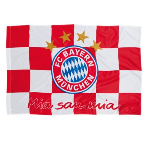 FC Bayern Fahne Hiss Flagge Karos 100 x 150 cm mit Ösen
