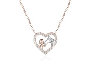 DKDXID Pferde Halskette Mädchen Pferde Kette mit Pferdeanhänger Schmuck Halskette Herzanhänger Damen Pferde Ketten Herz Anhänger Legierungen Kette Geschenke für Mädchen Kinder Frauen Mutter Freundin