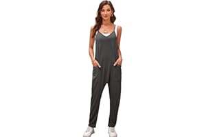 SotRong Summer Harem Jumpsuits for Women Uk Hot Shot Onesie Jersey Baggy Playsuit Casual Loose Sleeveless Romper Summer Beach Boho Overall for Holiday Travel