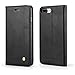 Sparkle® Flip Cover for Apple iPhone 7 Plus Leather Case for Apple iPhone 7 Plus Wallet Cases Book Cover Magnet Closure Black RS.999.00