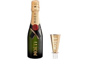 MOËT & CHANDON Moet and Chandon Brut Imperial Miniature Champagne and Champagne Sipper 2002 20 cl