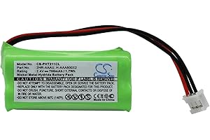 VI VINTRONS 700mAh Battery for Philips DECT 211, DECT 215, DECT 215 Trio, Kala 3351