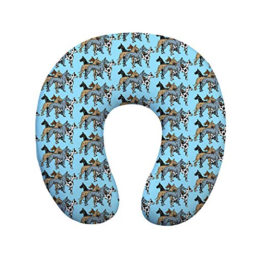 YUJI Oreiller en Mousse à mémoire de Forme en U Oreillers cervicaux de Voyage Appui-tête Confortable pour Oreiller de Bureau, Z3601CT