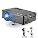 Produktbild Joyhero MIni LED Beamer 1080P HD 3D Projektor 2000 Lumen Multimedia Heimkino Video Projektor HDMI USB SD Karte VGA AV für Heimkino TV Laptop Schwarz