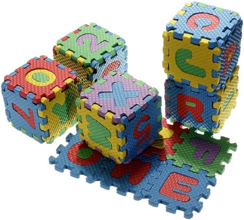 Baby Colorful EVA Foam Alphabet Letters Numbers Mat Jigsaw Puzzle Meawmeaw Store