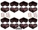 0-Degree Baby Safety Furniture Edge Cushion Corner cover Foam Guard with tape Infant Bump Protector (16 Unit , Brown) RS.449.00