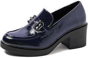 QUEEN HELENA Mocassini con Tacco Casual Eleganti Donna X29-94