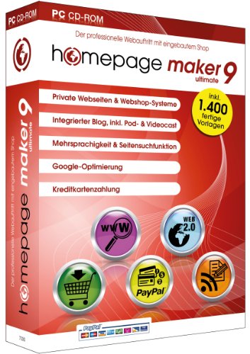 Preisvergleich Produktbild homepage maker 9 Ultimate