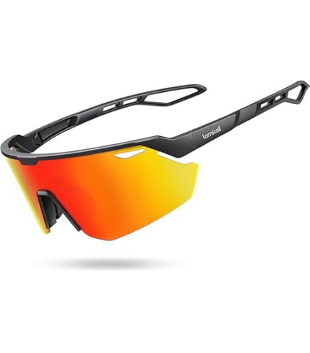 SCVCN Fietsbril, zonnebril, sportbril, HD hoogcontrastlenzen voor mannen en vrouwen, hardlopen, rijden, vissen, golf, motor, UV400-bescherming