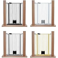 IMPAG® NALA Hundegitter Türschutzgitter | Breite von 75 cm bis 149 cm | Extrahoch 105 cm | Zum Klemmen, ohne Bohren | Katzenklappe | Hundeschutzgitter Treppenschutzgitter Sicherheitsgeprüft