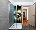 Produktbild wandmotiv24 Duschrückwand Abstrakt Beat 1 90 x 200cm (B x H) - Aluminium 3mm Duschwand Design, Keine Fugen M0422