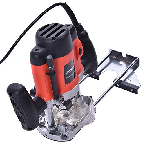 Oberfräse Fräsmaschine Hand Kanten Fräser mit Fräsköpfe 230V Kabelkanal 1200W mit Koffer - 2