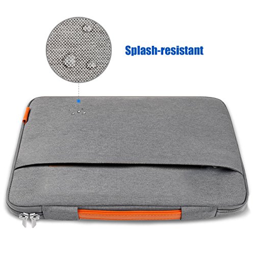 Inateck 13,3 Zoll Macbook Air/ Pro Retina Sleeve Hülle Ultrabook 33,8-cm-Laptop Tasche Speziell für 13,3″ Apple Macbook Pro Retina und Macbook Air, Dunkelgrau - 4