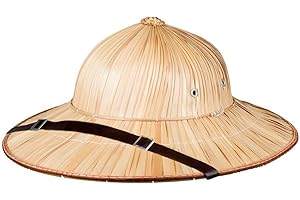 Boland 95464 - Słomiany kask, kapelusz safari, nakrycie głowy do kostiumów karnawałowych, dodatek do przebrania, karnawał lub impreza tematyczna