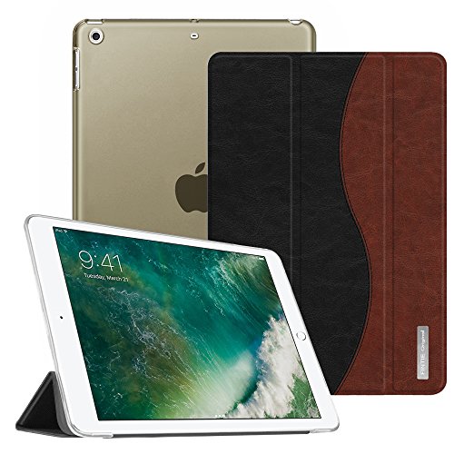 Fintie iPad 9.7 Zoll 2017 Hülle - Ultra Slim Superleicht Schutzhülle mit Lichtdurchlässig Rückseite Abdeckung Smart Cover Case Tasche mit Auto Schlaf / Wach und Standfunktion für Apple iPad 2017 Neue Modell, doppelfarbig