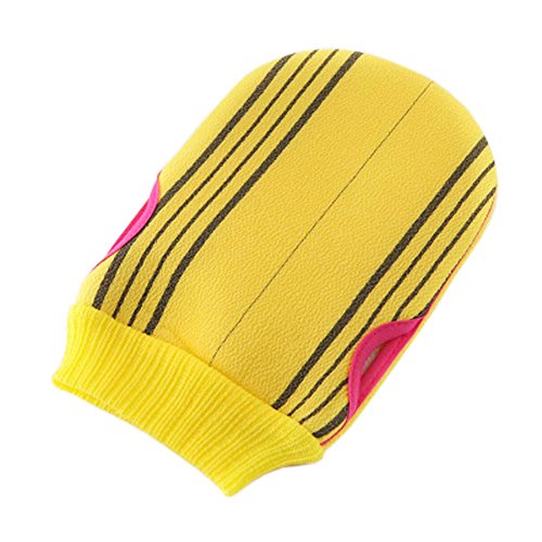 Soft Exfoliating Mitts Shower Bath Body Scrubber Loofah Mitt Gloves, C