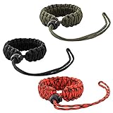 Alta intensidad: Esta pulsera puede cargar 330 Lb / 150 kg, por lo que se puede utilizar como supervivencia de Paracord en caso de emergencia.