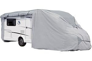 GreenYard® Housse de Protection pour Camping-Cars Taille L 730 x 235 x 275 cm | Bâche de Camping | Bâche de Protection | Protection Contre la poussière et l'humidité | Hydrofuge et Respirant