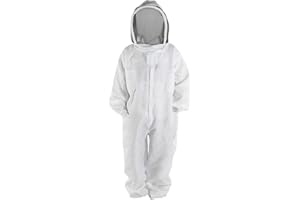 NICETRUC Traje de abejas, apicultura Traje, grueso estupendo apicultura Traje plegable de esgrima, con fácil acceso velo de algodón grueso Protección Pro apicultor apicultor Traje adulto del traje de la