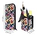 Produktbild Floral Papageien Vertikal Pen Bleistift Case Kosmetiktasche Münzfach Tasche Bürstenhalter, Organizer