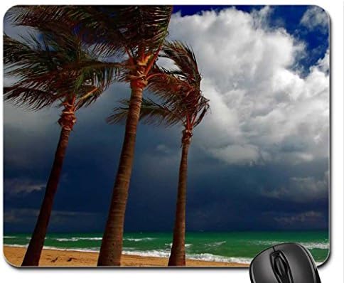 Storm Approaching a Tropical Beach Mouse Pad, Mousepad (Beaches Mouse Pad)