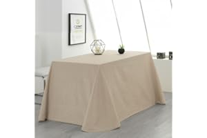 Rufino Díaz Falda Camilla Rectangular Loneta Danubio (Beige - 70x110cm) - Tejido Resistente y Agradable al Tacto Decorar y Proteger tu Mesa