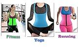 DODOING Damen Zipper Sport Waist Cincher Training Sport Korsage Korsett Corsage Schwitzen Sauna Neopren Weste Tank Top für Gewichtsverlust - 6