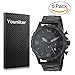 Produktbild youniker 5 Pack Fossil JR1401 Displayschutzfolie, Fossil Displayschutzfolie Folien für Fossil Herren Armbanduhr JR1401 Nate Crystal Clear HD, kratzfest, keine Fingerabdrücke, blasenfrei Film