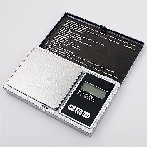 Denshine 100g x 0.01g Taschenwaage Digitalwaage Feinwaage Juwelierwaage Münzwaage Scale - 3