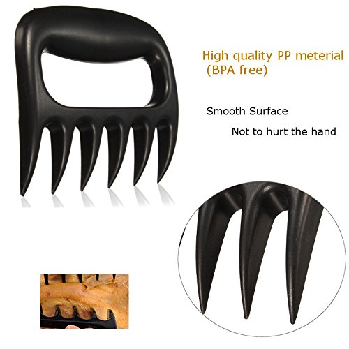 Kyerivs 1 Paar Pulled Pork Fleisch-Krallen Bärentatzen für Grill BBQ Fleischgabeln Truthahn - 2