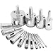 Produktbild Hiveseen 15 Stück Glasbohrer Diamantbohrer Set, 3mm-40mm, Fliesenbohrer Keramikbohrer Lochsäge Bohrkrone Hohlbohrer Diamant für Fliesen, Granit, Spiegel und Glas