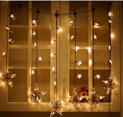 Christmas Thanksgiving Star Window Decorations Lights 60 Led