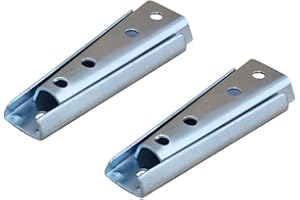 KAIISSA 2 Pares de Soportes de Fijación de Pared de Panel de Cabecera de 4.7 Pulgadas, Conectores de Muebles de Alta Resistencia, Conector Universal de Metal para Sofá, Cama