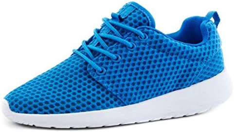 Men's and Women's Unisex Running Shoes Lace Up Trainers Fitness Leisure Trainers Blue Size: 5