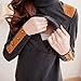 Bearsland Women's Turtleneck Long Breastfeeding Nursing Top Black UK Size 12-14