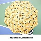 QIYINGYING Parasol Pliant Parapluie Magique Bois de Chauffe Chien Parapluie drôle misogyne Parapluie Cadeau