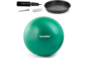 ‎ATC HANDELS GMBH ATC Handels GmbH Gymnastikball Set Ø 45, 55, 65 & 75cm inkl. Stopperschale, Ballpumpe, Ventilöffner und Maßband - Fitness, Therapie und als Sitzball fürs Büro