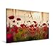Produktbild Premium Textil-Leinwand 90 cm x 60 cm quer, Mohnblumen im Abendlicht | Wandbild, Bild auf Keilrahmen, Fertigbild auf echter Leinwand, Leinwanddruck (CALVENDO Natur)