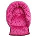 UNIVERSAL Infant \ Baby \ Toddler car seat , stroller head support pillow - Soft MINKY (pink)