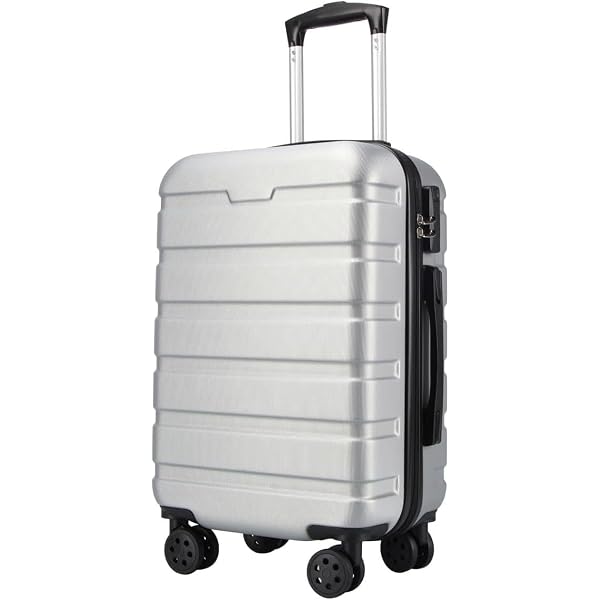 Maleta De Cabina Tienda Eurasia - ABS Rígido, Ruedas 360°, Bloqueo Con Código, 57x38x23cm (Rosa)