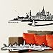 Produktbild WANDKINGS Wandtattoo Skyline Rostock mit Fluss 100 x 19 cm - Schwarz - 35 Farben zur Wahl