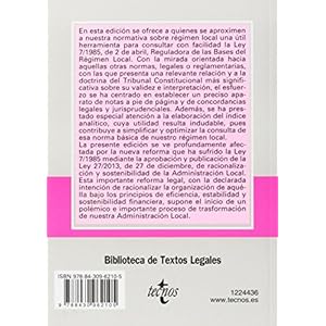 Ley reguladora de las Bases del Régimen Local / Law on the Local System Rules