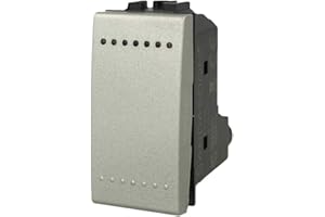 A2ZWORLD SANDASDON SD40001T Interruptor 1P 16 A unipolar gris compatible Bticino Living