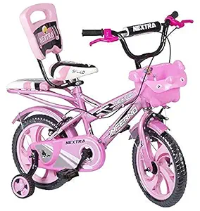 Speedbird Cycle14-T Robust Double Seat Kids Bicycle for Boys and Girl - Age Group (2-6) Year Pink (G)