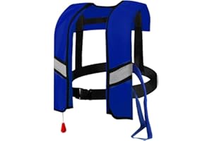 CFITANK Vollautomatische Rettungsweste mit Reflektoren für Outdoor-Abenteuer, Automatische Aufblasfunktion und Sicherheitspfeife, Ideal für Wassersport und Bootsfahrten