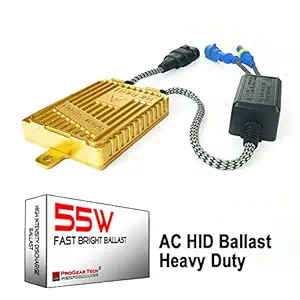 55W Heavy Duty Fast Bright AC Digital HID Xenon Replacement Ballast for 12V NON-CANBUS Vehicles Aftermarket HID System (Pack of 1)