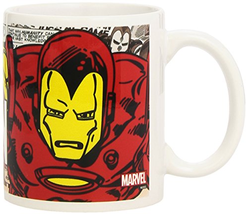 Semic-Distribution-smug014--Mbel-und-Dekoration--Tasse-Marvel-Retro-Serie-1--Iron-Man