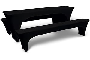 Stoff-Kollektion - Covers Beer Tent Set of 3 Polyester - Stretch Beer Bench & Beer Table Covers - Marquee Set of 1 x Beer Table Cover 220 x 50 x 70 cm and 2 x Beer Bench Covers 220 x 25 x 45 cm -